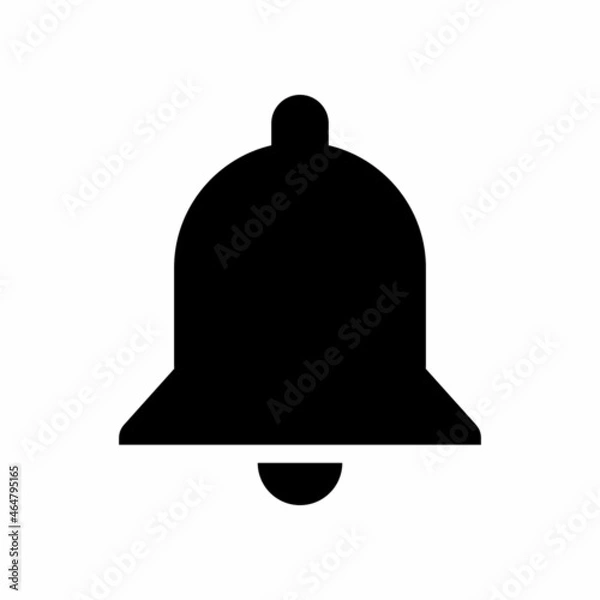 Obraz Classic bell icon vector silhouette