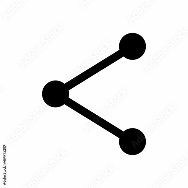 Obraz Share button icon. Simple, high quality and suitable for your design. Flat design vector illustration on a white background. Share, forward, send, application.