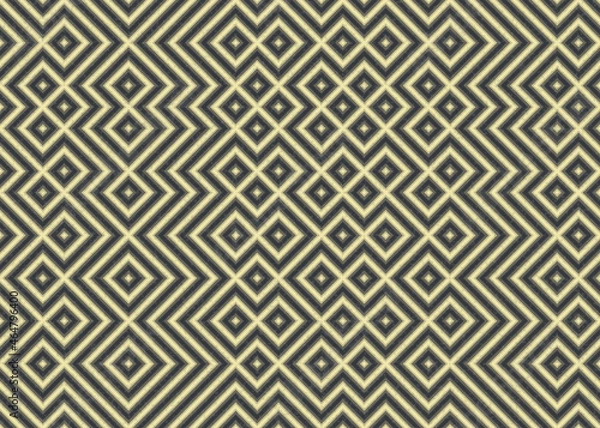 Fototapeta Abstract Geometric Pattern generative computational art illustration