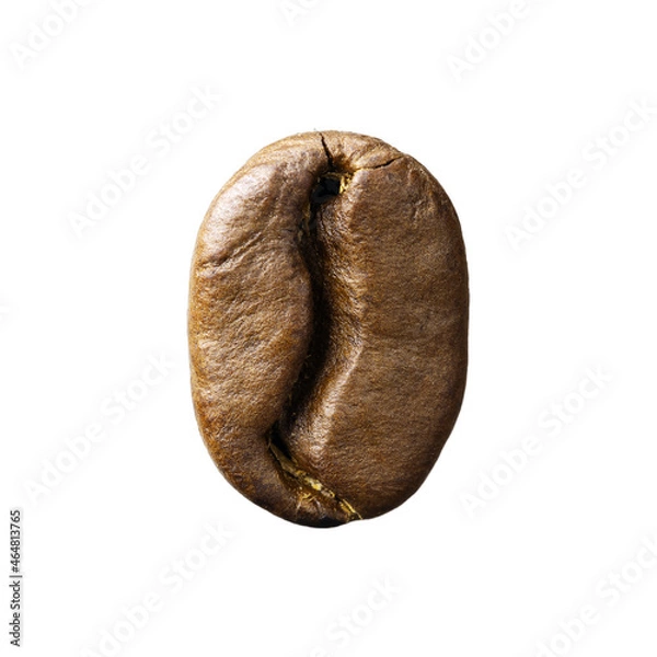 Obraz Roasted coffee bean isolated on white background