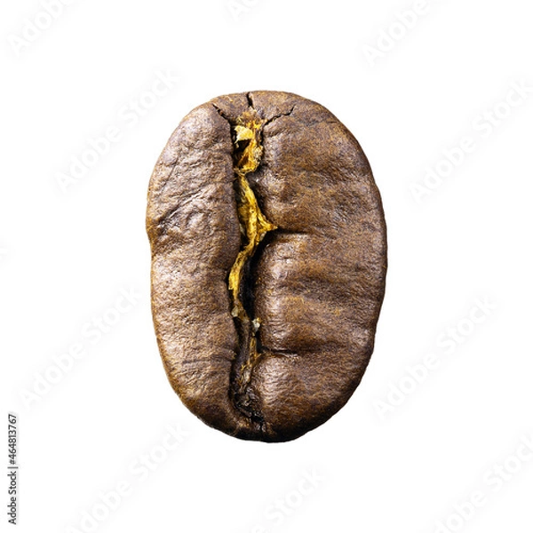 Obraz Roasted coffee bean isolated on white background