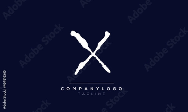 Fototapeta Abstract Letter Initial X Vector Logo Design Template
