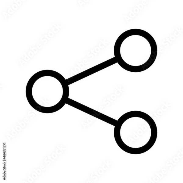 Obraz share icon on white background	
