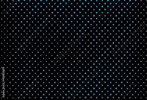 Obraz Dark blue vector background with cards signs.