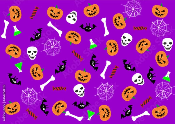 Obraz Halloween celebration simbles and background