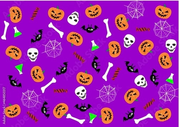 Obraz Halloween celebration simbles and background