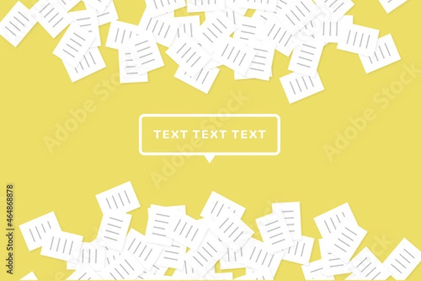 Obraz ビジネスイメージ　書類の山