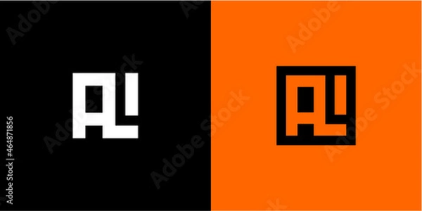 Fototapeta AI Letter Initial Logo Design Template Vector Illustration