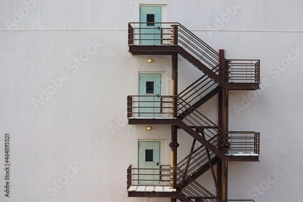 Obraz Feuertreppe aussen an einem Haus