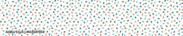 Obraz Seamless pattern with blue and red ice creams