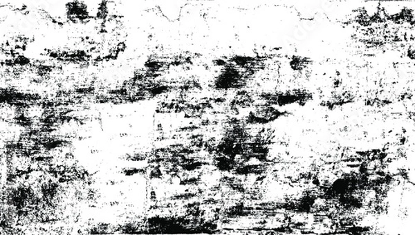 Fototapeta Scratched Grunge Urban Background Texture Vector. Dust Overlay Distress Grainy Grungy Effect. Distressed Backdrop Vector Illustration. Isolated Black on White Background. EPS 10.