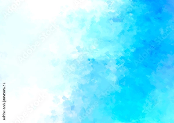 Obraz 幻想的な水彩の水色テクスチャ背景
