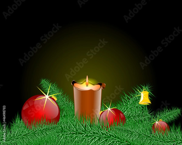 Obraz Christmas candlestick