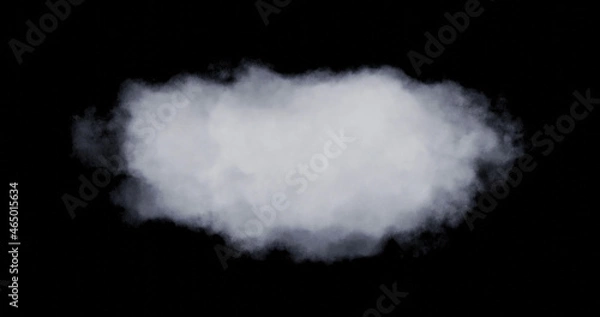 Obraz Shapes abstract cloud. Cloud icon. 3d rendering. Cloud 3d rendering.	