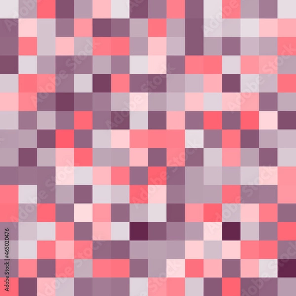 Obraz random squares, mosaic tiles pixelated, pixels colorful vibrant, vivid background pattern. blocks repeatable checker. tileable texture. Vector