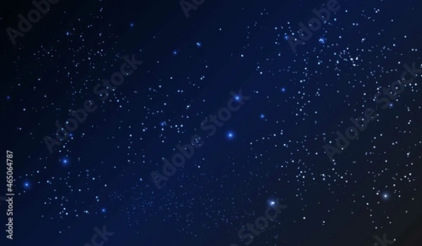 Obraz Vector dark blue background with starry sky