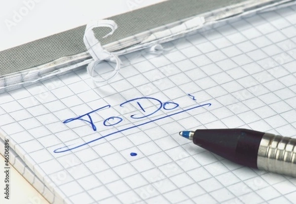 Fototapeta ToDo list