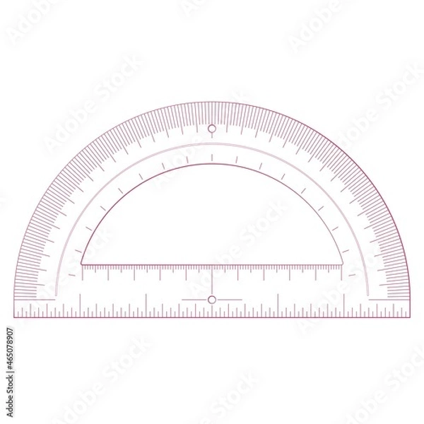 Obraz Protractor for drawing and engineering