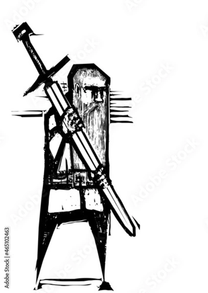 Obraz Dwarvish Smith with Sword