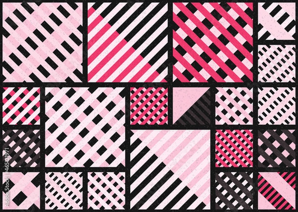 Fototapeta Abstract Geometric Pattern generative computational art illustration