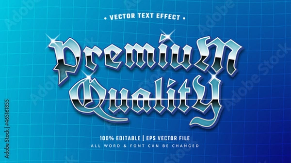 Fototapeta Premium Quality Retro 3d Text Style Effect. Editable illustrator text style.