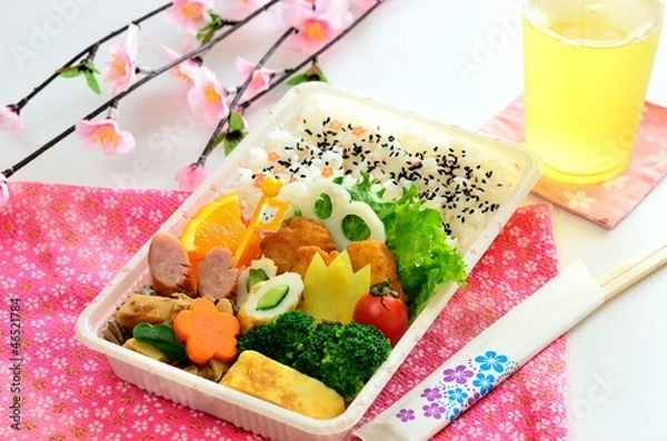Obraz 春のお花見弁当
