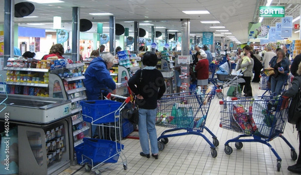 Obraz Kasa w supermarkecie