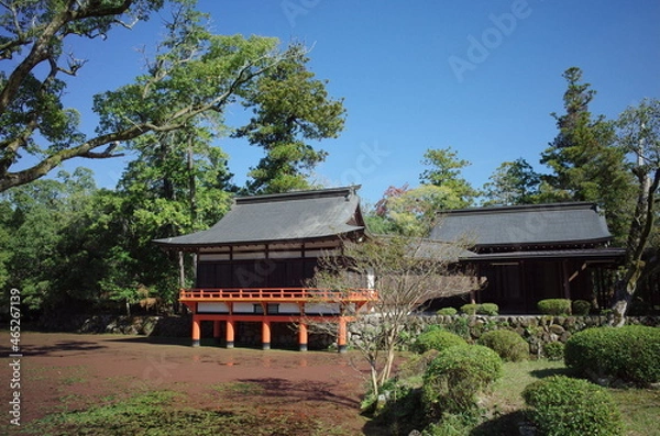 Obraz 日本の古い神聖な建物の神社