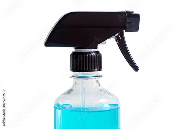 Obraz Alcohol spray bottle, isolate on white background