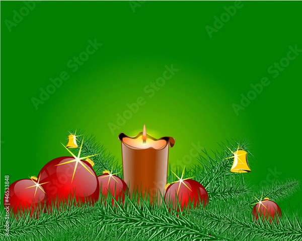 Obraz Christmas candlestick