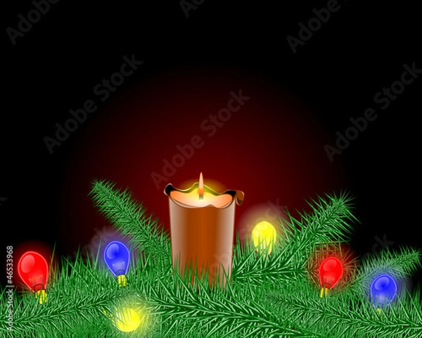 Obraz Christmas candlestick