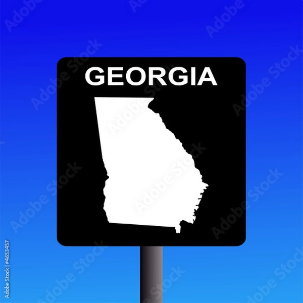 Fototapeta Georgia highway sign