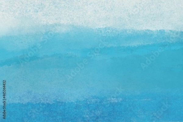 Fototapeta blue water background, turquoise watercolor wallpaper with waves and paint layers, bubbles, teal ocean, salty beach vibes, minimalistic design 