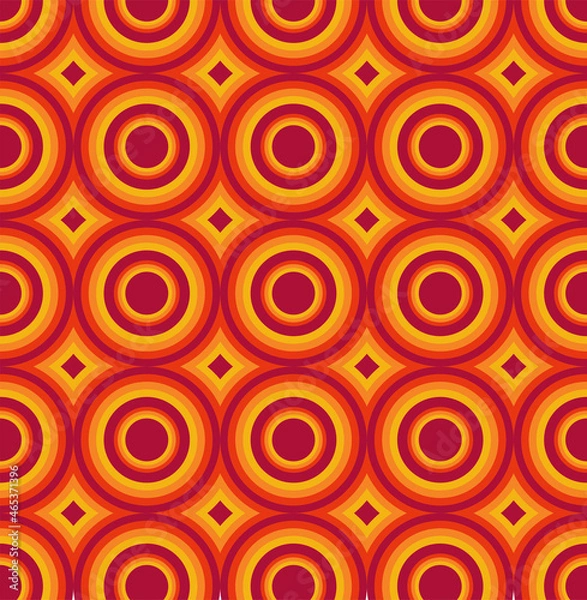 Obraz Retro seamless pattern. Abstract geometric background. Vector Illustration.