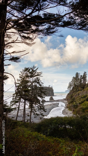 Fototapeta Ruby Beach sunset on Washington coast