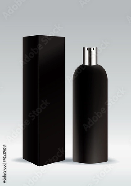 Obraz Black cosmetic bottle