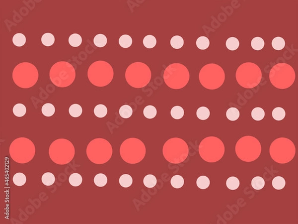 Obraz red polka dots