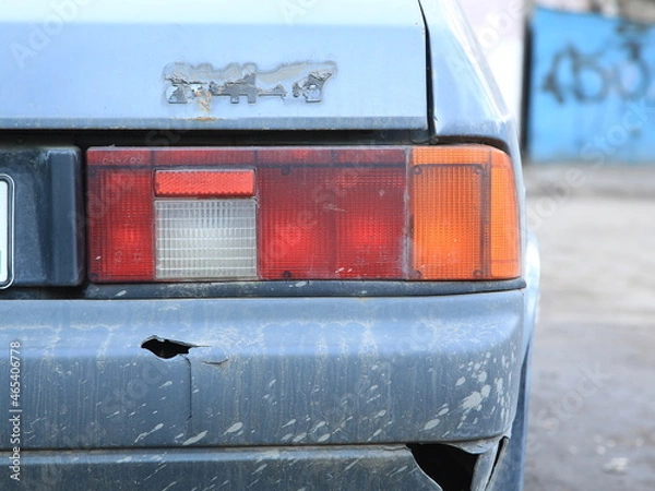 Fototapeta rear side car