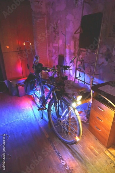 Fototapeta custom light bicycle system