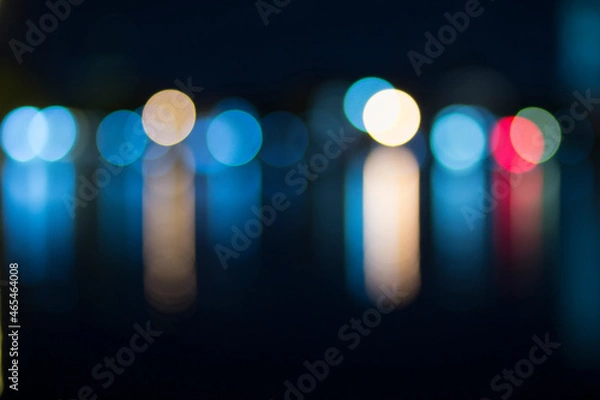 Obraz Lights blurred bokeh background