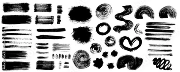 Fototapeta Grunge black and white urban vector big set textures template. Dark Dirty Dust Overlay Distress Background. Easily create an abstract dotted, scratched, vintage effect with noise and grain