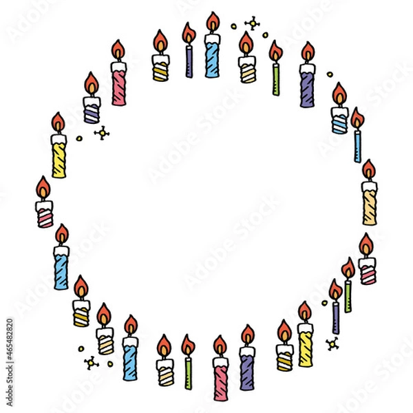 Fototapeta クリスマス　フレーム　背景　コピースペース