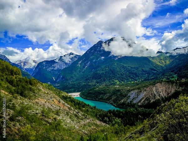 Obraz Valle e lago di Erto