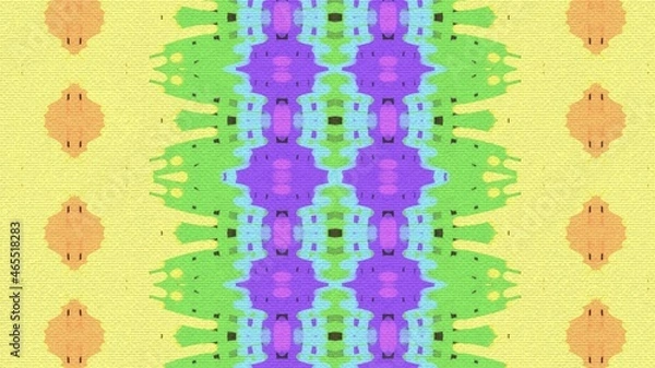 Fototapeta Kaleidoscope Pattern, Very Colorful and Trippy
