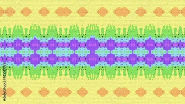 Fototapeta Kaleidoscope Pattern, Very Colorful and Trippy
