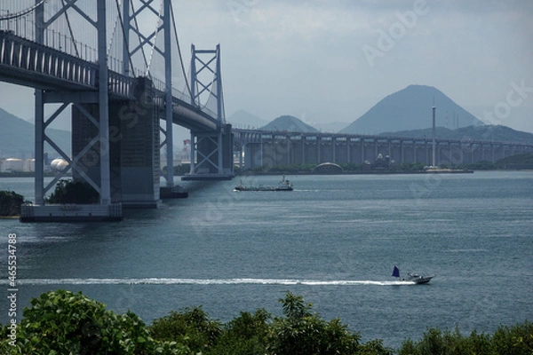 Obraz 船の行き来