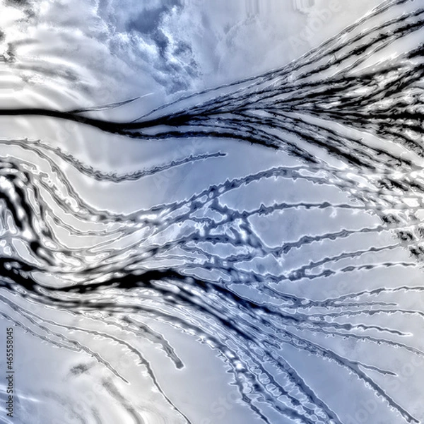 Fototapeta 抽象的　水墨画　テクスチャ