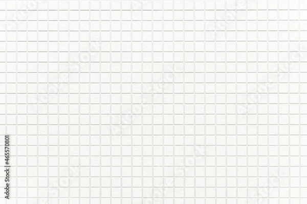 Obraz 白い正方形のタイル壁面