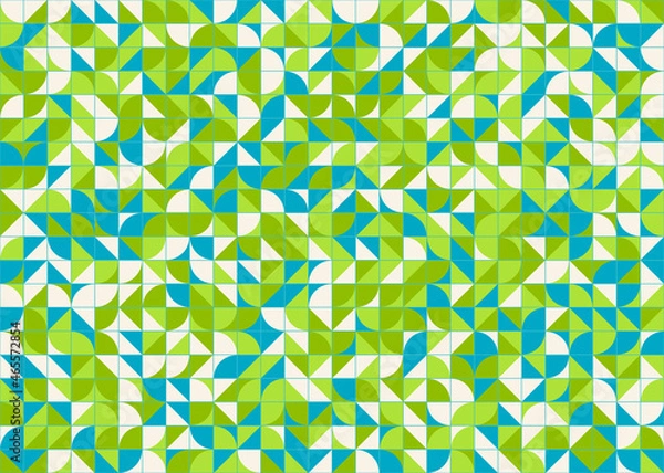 Fototapeta Abstract Geometric Pattern generative computational art illustration