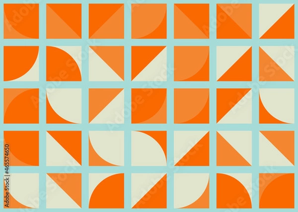 Fototapeta Abstract Geometric Pattern generative computational art illustration